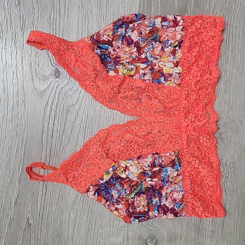 Soma Lace Plunge Bralette XL